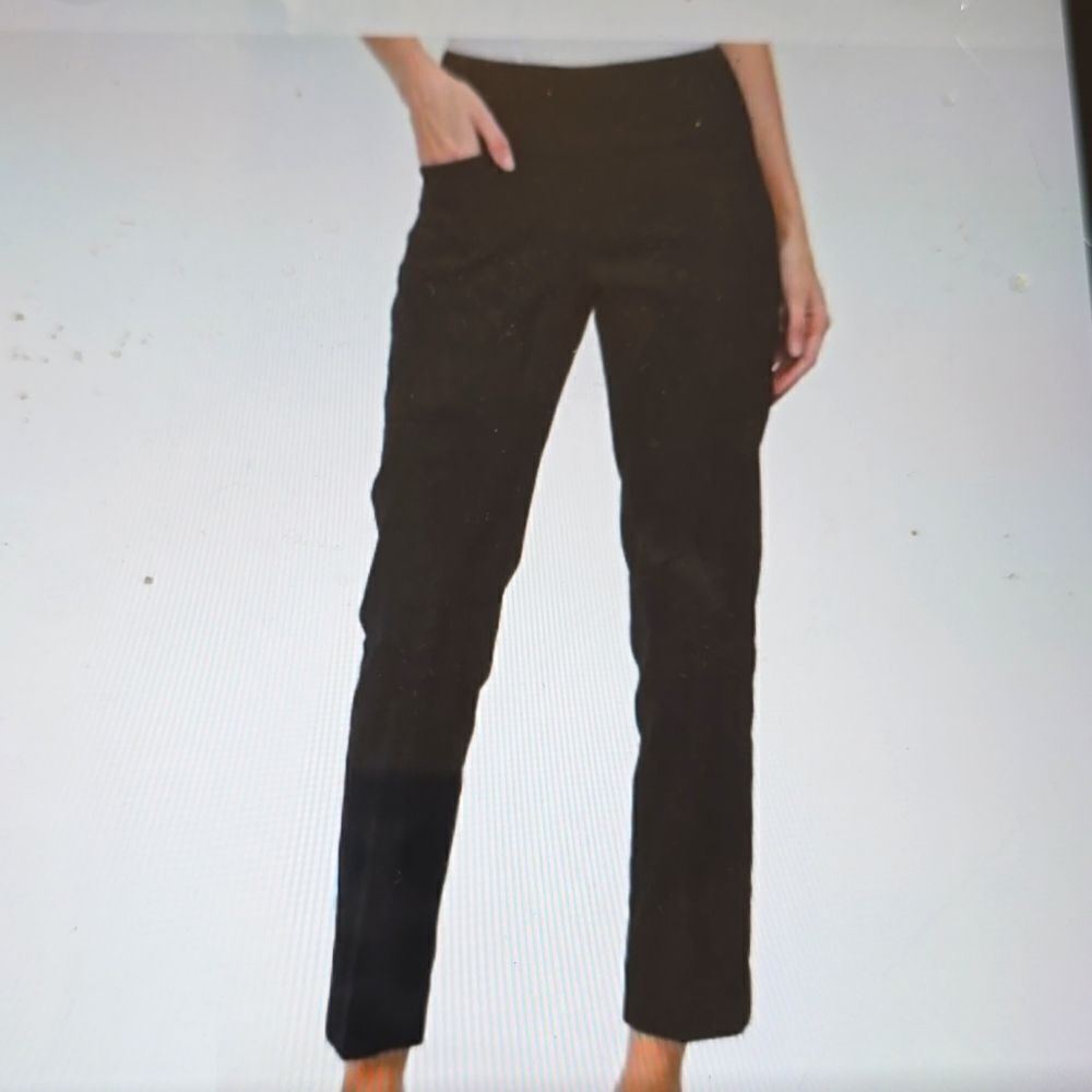 Swing control black/blue‎ textured pulled up pants size 8